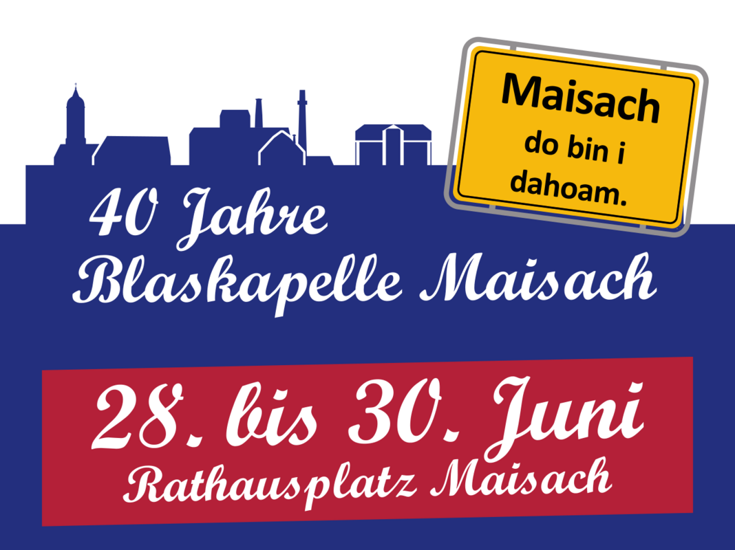 Flyer 40 Jahre Blaskapelle Maisach